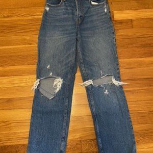 ABERCROMBIE & FITCH WOMEN'S 90'S STRAIGHT ULTRA HIGH RISE JEAN